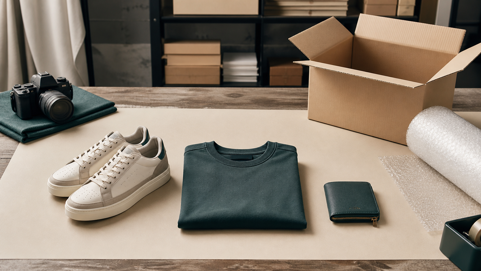 Oopbuy QC quality-check photos of a parcel at the China warehouse before shipping in 2026